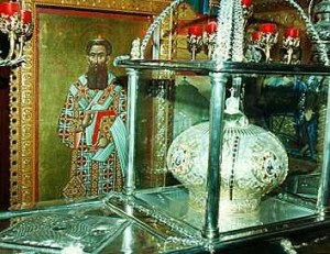 Мощи свт. Григория Паламы, архиепископа Фессалоникийского