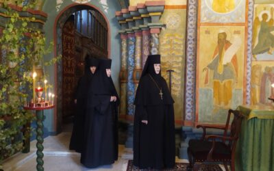 В канун Дня Святого Духа в нашем монастыре совершено праздничное всенощное бдение