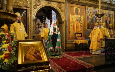 Патриаршая проповедь в праздник Крещения Руси после Литургии в Успенском соборе Московского Кремля