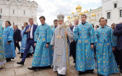 Патриаршая проповедь в праздник Успения Пресвятой Богородицы после Литургии в Успенском соборе Московского Кремля