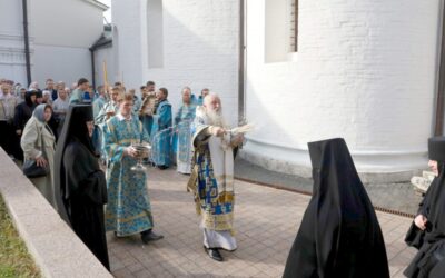 Председатель Синодального отдела по монастырям и монашеству возглавил престольный праздник в нашем монастыре