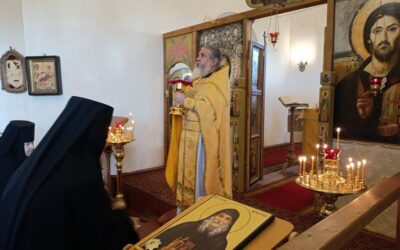 В Неделю 21-ю по Пятидесятнице и день памяти чтимых святых на подворье обители состоялось воскресное богослужение