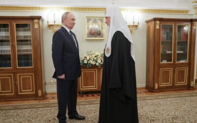 Президент России В.В. Путин поздравил Святейшего Патриарха Кирилла с днем рождения