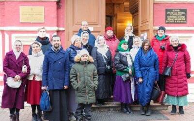 Иерей Димитрий Саверин и наши прихожане посетили храм Архистратига Михаила в Тропарёве