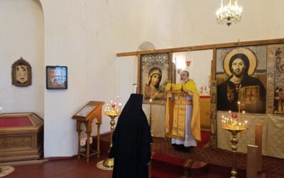 В Неделю святых Праотец на подворье нашей обители состоялось воскресное богослужение