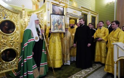 Патриаршая проповедь после Литургии в храме благоверного князя Александра Невского в Красном Селе г. Санкт-Петербурга