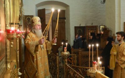 Председатель Синодального отдела по монастырям и монашеству совершил Божественную литургию в нашем монастыре