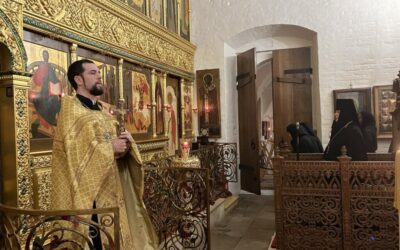 Накануне Нового года в нашей обители состоялись вечернее богослужение и новогодний молебен