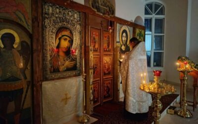 На подворье обители состоялось праздничное всенощное бдение