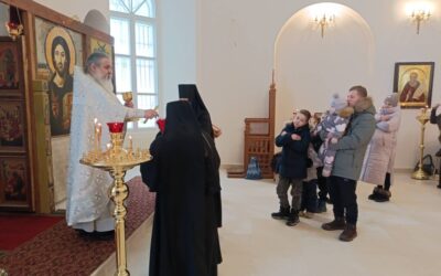 На подворье нашей обители состоялось воскресное богослужение