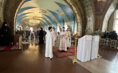 В Неделю по Рождестве Христовом в нашей обители совершены богослужение и чин молебного пения о вразумлении имущих намерение убити младенца во чреве