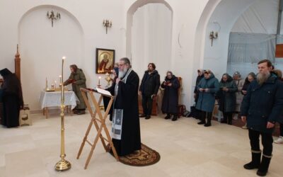 На подворье нашей обители совершено великое повечерие с чтением Великого Покаянного канона преподобного Андрея Критского