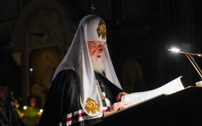 В понедельник первой седмицы Великого поста Святейший Патриарх Кирилл совершил повечерие с чтением Великого канона прп. Андрея Критского в Храме Христа Спасителя