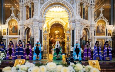 Патриаршая проповедь в праздник Сретения Господня после Литургии в Храме Христа Спасителя