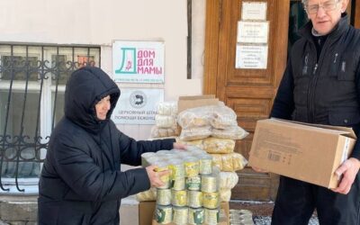 Наш монастырь отвез в церковный штаб еще одну партию гуманитарной помощи для беженцев и жителей приграничных областей