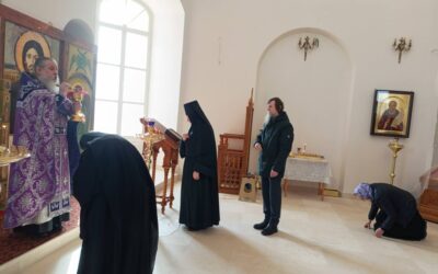 На подворье нашей обители состоялась Литургия Преждеосвященных Даров