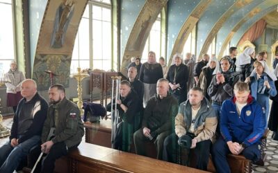 В Неделю Крестопоклонную и праздник иконы «Державная» раненые воины — участники СВО посетили нашу обитель