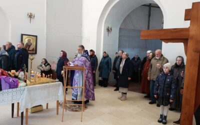 В 3-ю Родительскую субботу Великого поста на подворье обители состоялось заупокойное богослужение