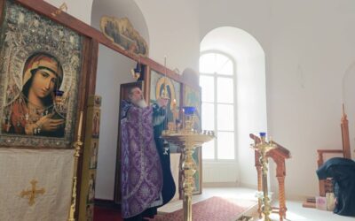 В четверг 5-й седмицы Великого поста на подворье обители совершена Литургия Преждеосвященных Даров