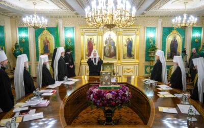 Святейший Патриарх Кирилл возглавил первое в 2026 году заседание Священного Синода Русской Православной Церкви