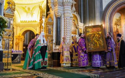 Патриаршая проповедь в Неделю 3-ю Великого поста после Литургии в Храме Христа Спасителя