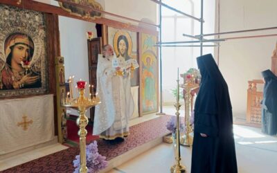 На подворье нашей обители встретили праздник Вознесения Господня