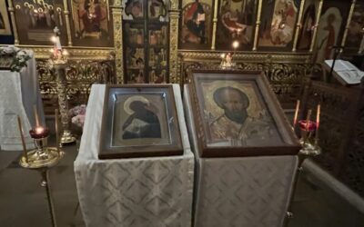 В канун празднования перенесения св. мощей святителя Николая Чудотворца в Бари в нашей обители совершено всенощное бдение