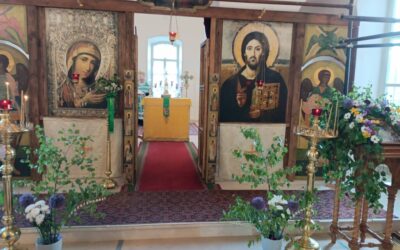 Всенощное бдение на подворье обители в канун праздника Святой Троицы. Фотогалерея