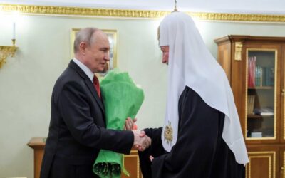 Президент России В.В. Путин поздравил Святейшего Патриарха Кирилла с днем тезоименитства