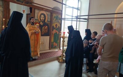 В Неделю Всех святых, в земле Русской просиявших, на подворье нашей обители состоялось воскресное богослужение