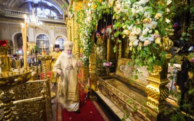 Святейший Патриарх Кирилл в день памяти святителя Алексия совершил Литургию в Богоявленском кафедральном соборе в Елохове и возглавил хиротонию архимандрита Александра (Марченко) во епископа Барышского и Инзенского